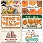 Металлическая табличка в виде тыквы для Хэллоуина