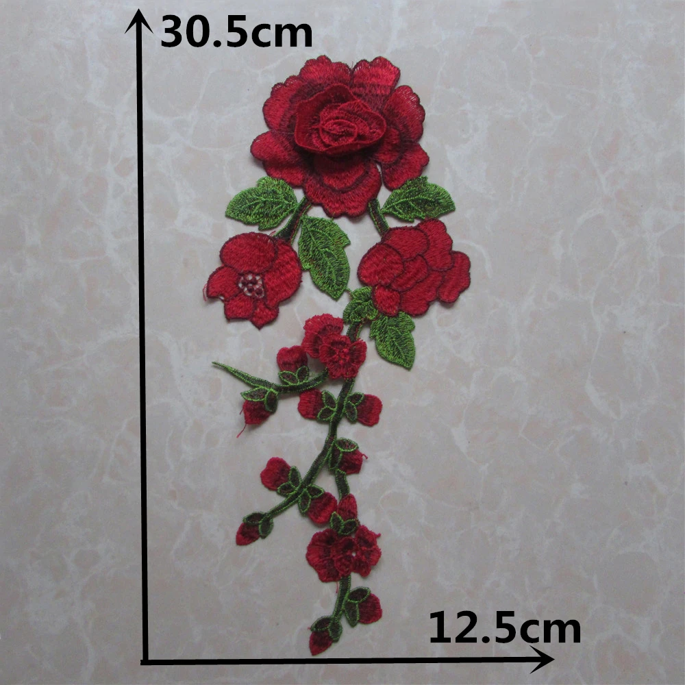 1 шт. Цветочная Кружевная аппликация для одежды с вышивкой | Дом и сад