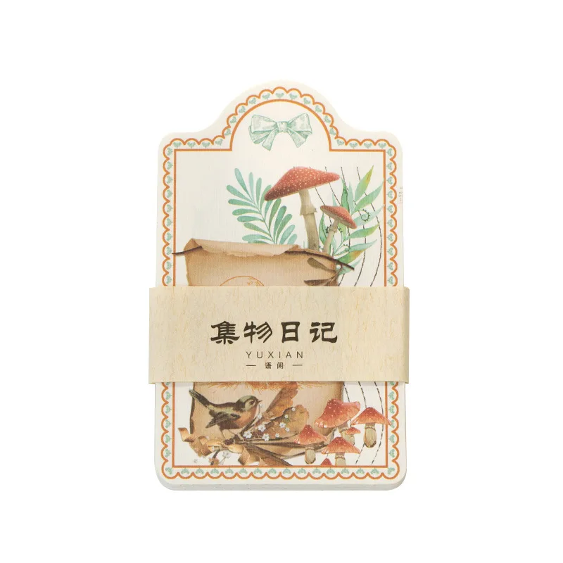 

30pcs/bag Collections Diary Series Retro Plant Diary DIY Decoration Portable Memo Scrapbooking Paper Creative Stationary School
