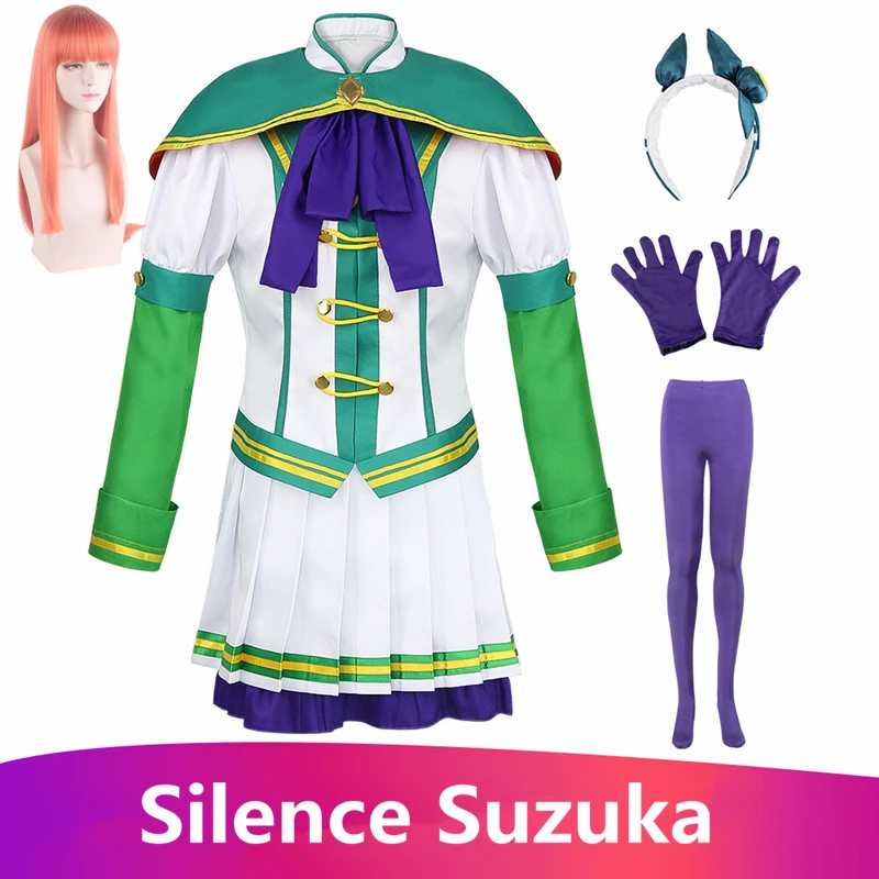 

Красивый костюм для косплея Дерби из аниме Umamusume, тихая сузука, Хэллоуин, вечеринка, Toukai Teiou, школьная форма, платье лолиты