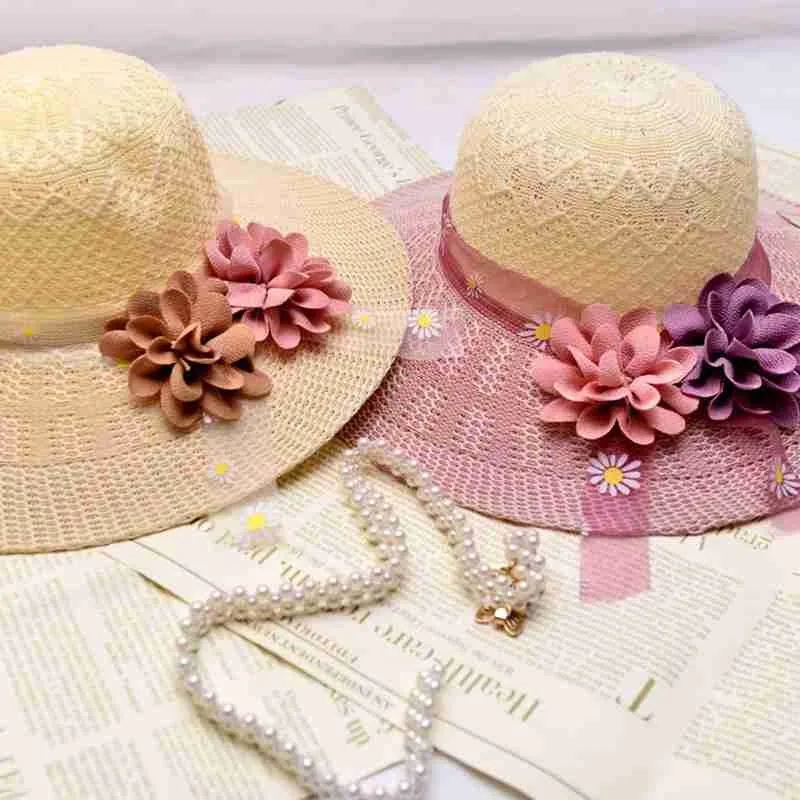 

Female Summer Sun Hats Big Brim Classic Flower Fashion Straw Hat Casual Outdoor Beach Cap Panama For Women UV Protected Hat