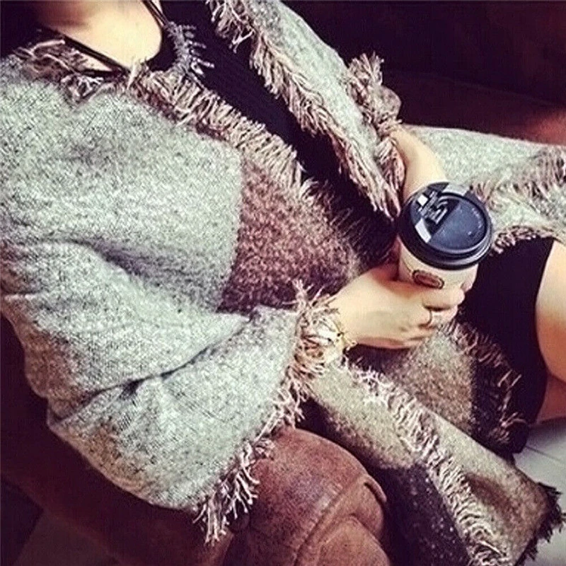 NEW Women Long Cashmere Winter Wool Blend Soft Warm Scarf Wrap Shawl Cozy Plaid Fashion Blanket Oversized Tartan Scarves |