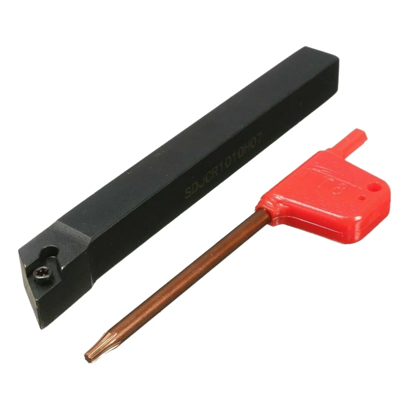 

SDJCR1010H07 Lathe Indexable External Turning Tool Holder + Wrench T8