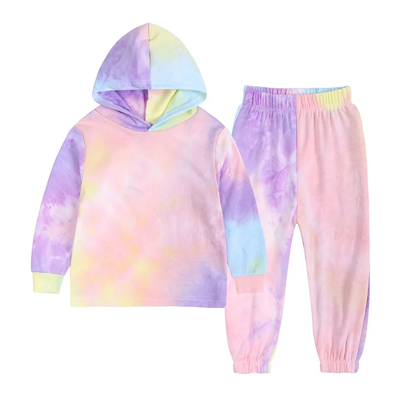 

Baby Boy Sets Fashion Tie Dye Printing Tracksuit for Children 2 To 8 Years Girls Hoodie Sportswear Spring Autumn New Kids Outfit
