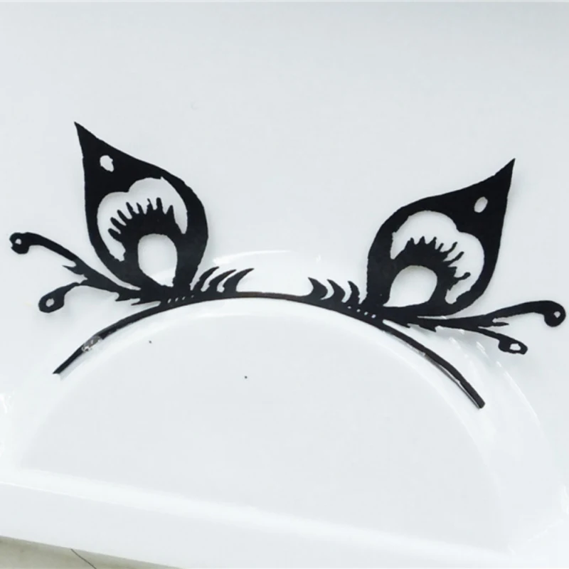 Halloween Makeup False Eyelashes Handmade Butterfly Bird Spider Shape Paper Cut Artistic Lashes for Costume Party NightClub New | Красота и