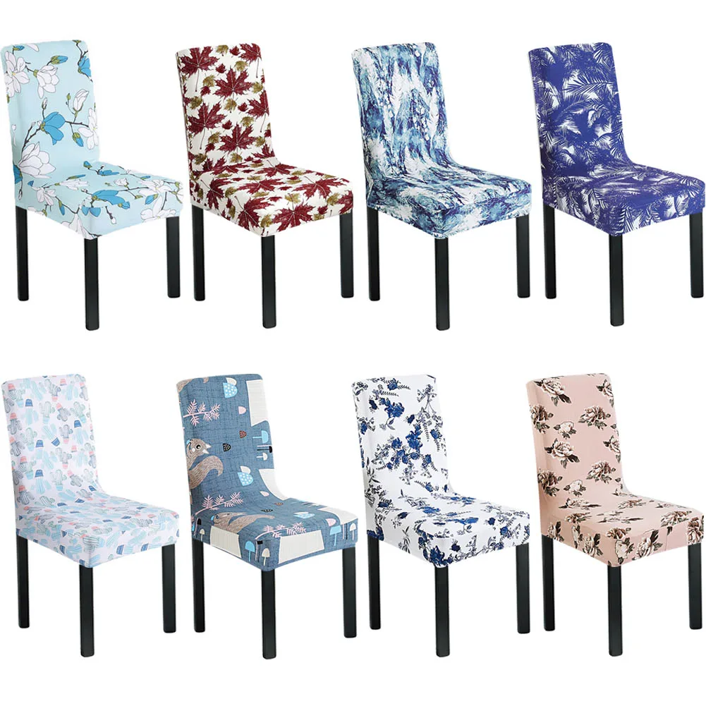 Чехлы для стульев Meijuner эластичные чехлы с современным принтом модель Y351 | Дом и
