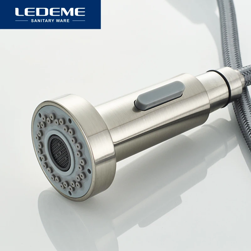 LEDEME Faucet L76005-1 Смеситель для кухни c выдвижной лейкой Материал: Нержавеющая сталь