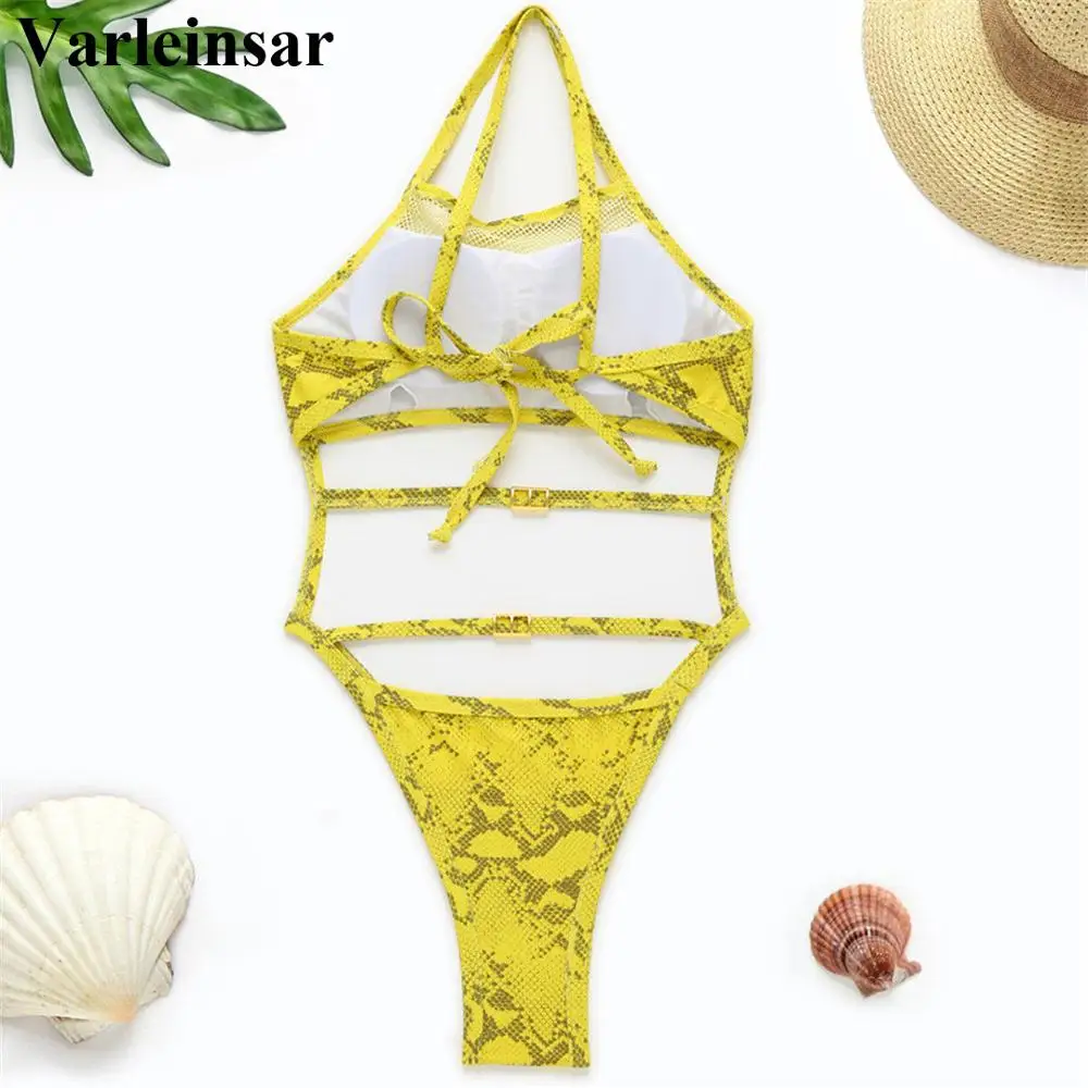 Новинка 2020 сексуальный цельный купальный костюм с животиком женская одежда для