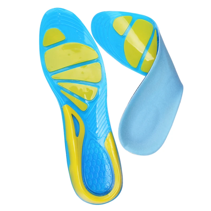3 pair/lot GEL Sports Plantar Fasciitis Insoles Shoe Inserts Cavity decompression design for Bone Spurs Pain Relief Protectors