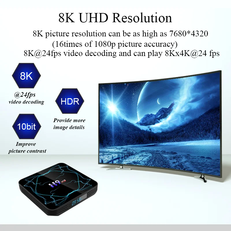 ТВ приставка Android 9,0 4 Гб 64 Гб Amlogic S905X3 приставка 8K HD 2,4/5G Wifi Netflix медиаплеер Android tv приставка