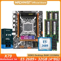 machinist x79 motherboard lga 2011 set kit intel xeon e5 2689 cpu processor ddr3 32gb28gb ecc reg ram memory x79 z9 d7