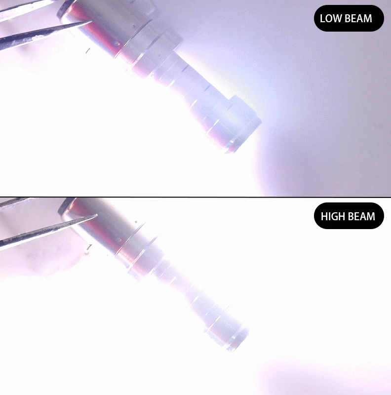 

1X Super Bright LED Motorcycle Headlight BA20D Socket COB High Low Beam Lamp Kit 6500K White 12V Electric Bulb For Motorbike