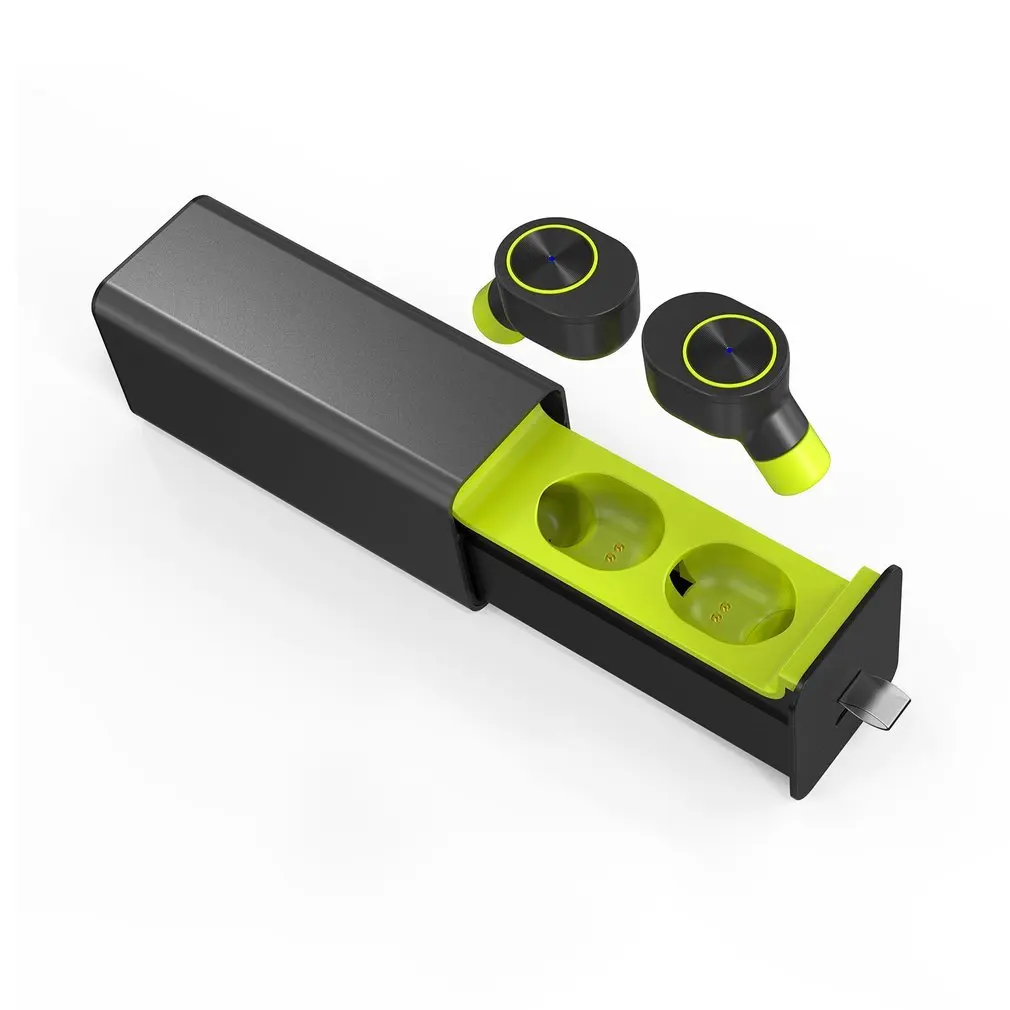 QP W10 Bluetooth V4.2 Twins True беспроводные наушники в ухо с одним ключом магнитным зарядным