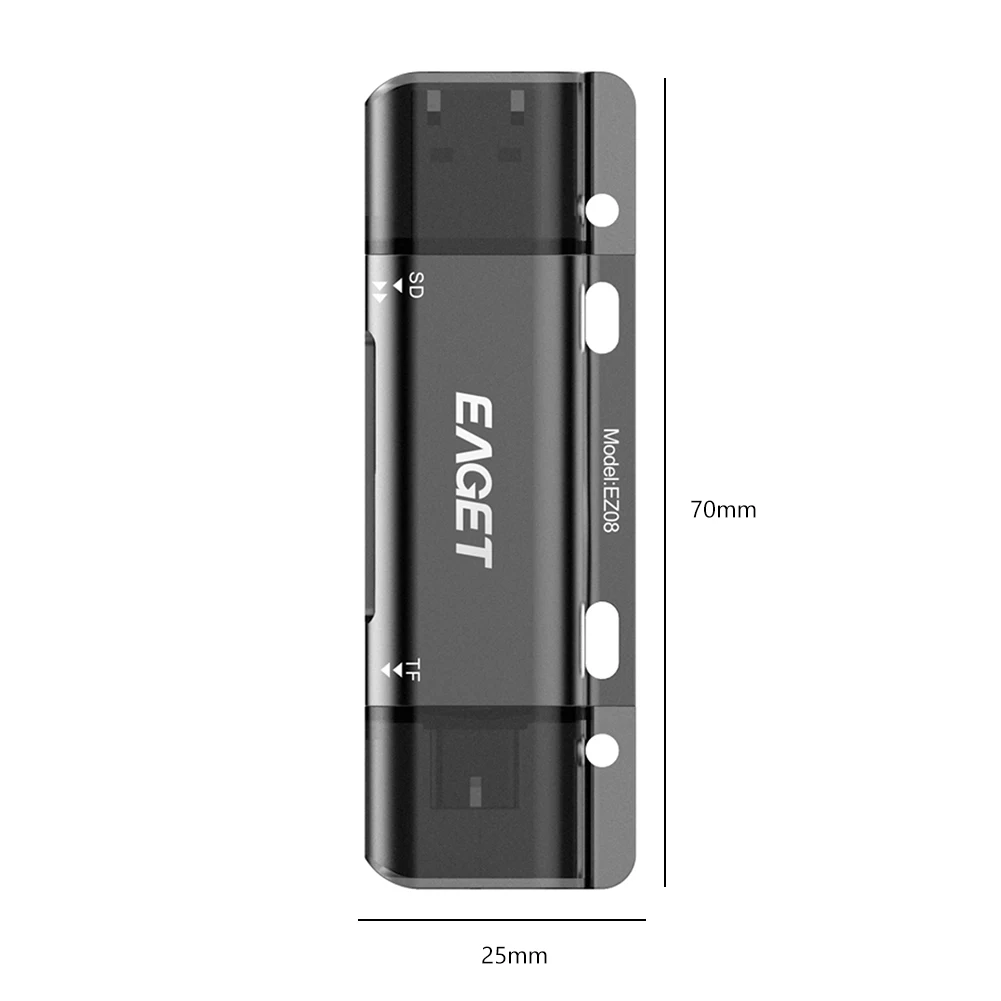 EAGET EZ08, USB 3, 0, Type C  SD, Micro SD, TF