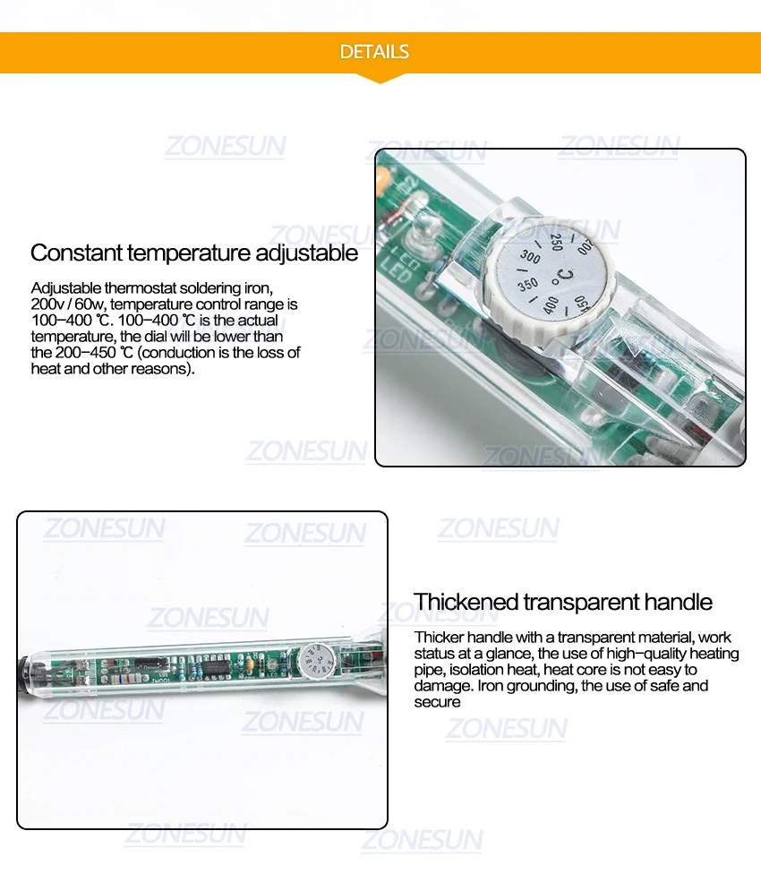 ZONESUN 220 В/60 Вт ручная машина для горячего тиснения фольгой и охлаждением кожи на заказ логотипа Брендинг железа товарный знак тиснение машина