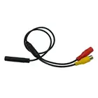 Автомобильная камера заднего вида 4-контактный разъем штекер-гнездо RCA CVBS провод сигнал Адаптер Питания Жгут