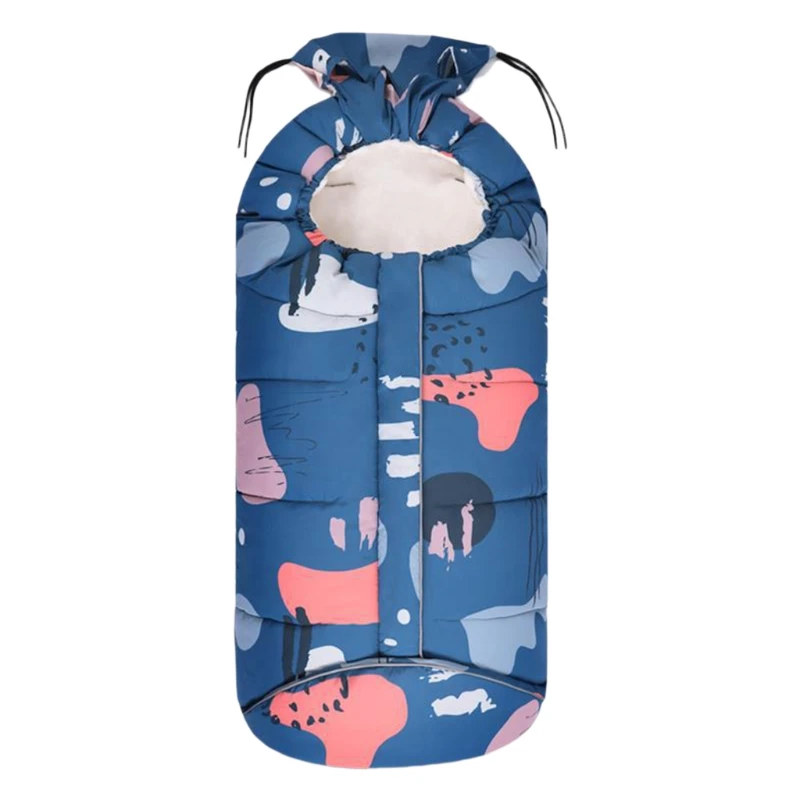 

Universal Stroller Footmuff Cover Windproof Warm Sleeping Bag Coral Fleece Lined Baby Sleepsack Infants Toddler Pushchair L4MC