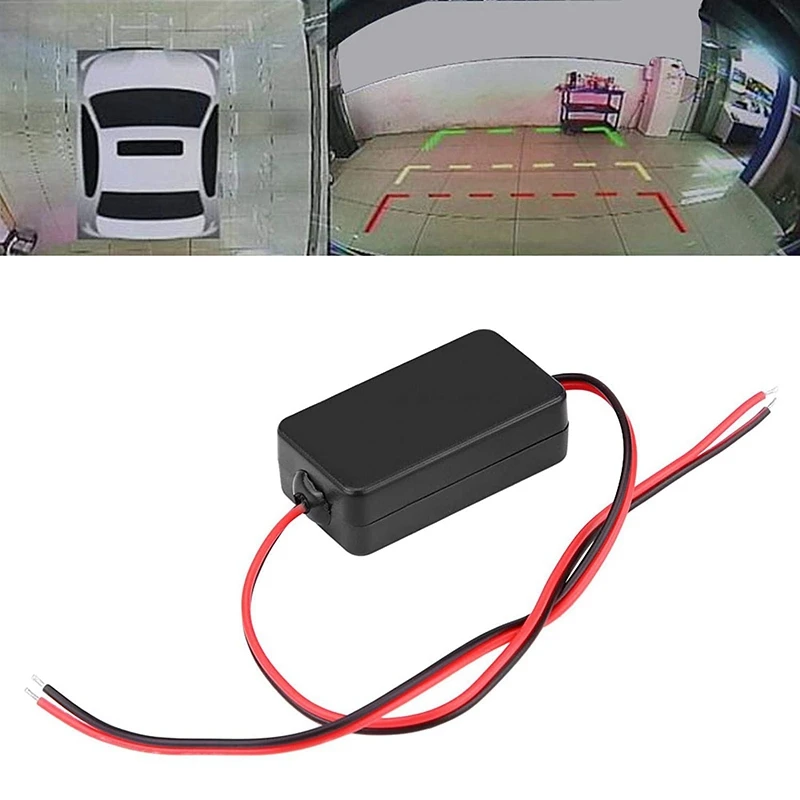 12V vista trasera de coche C&aacute;mara rectificador de filtro condensador conector para Vista trasera lente Anti-interferencia de lastre-3