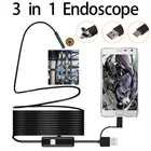 5,5  7 мм USB-эндоскоп Водонепроницаемая инспекционная мини-камера 3 в 1 для эндоскопии типа c трубный бороскоп для Android Otg Phone PC Windows