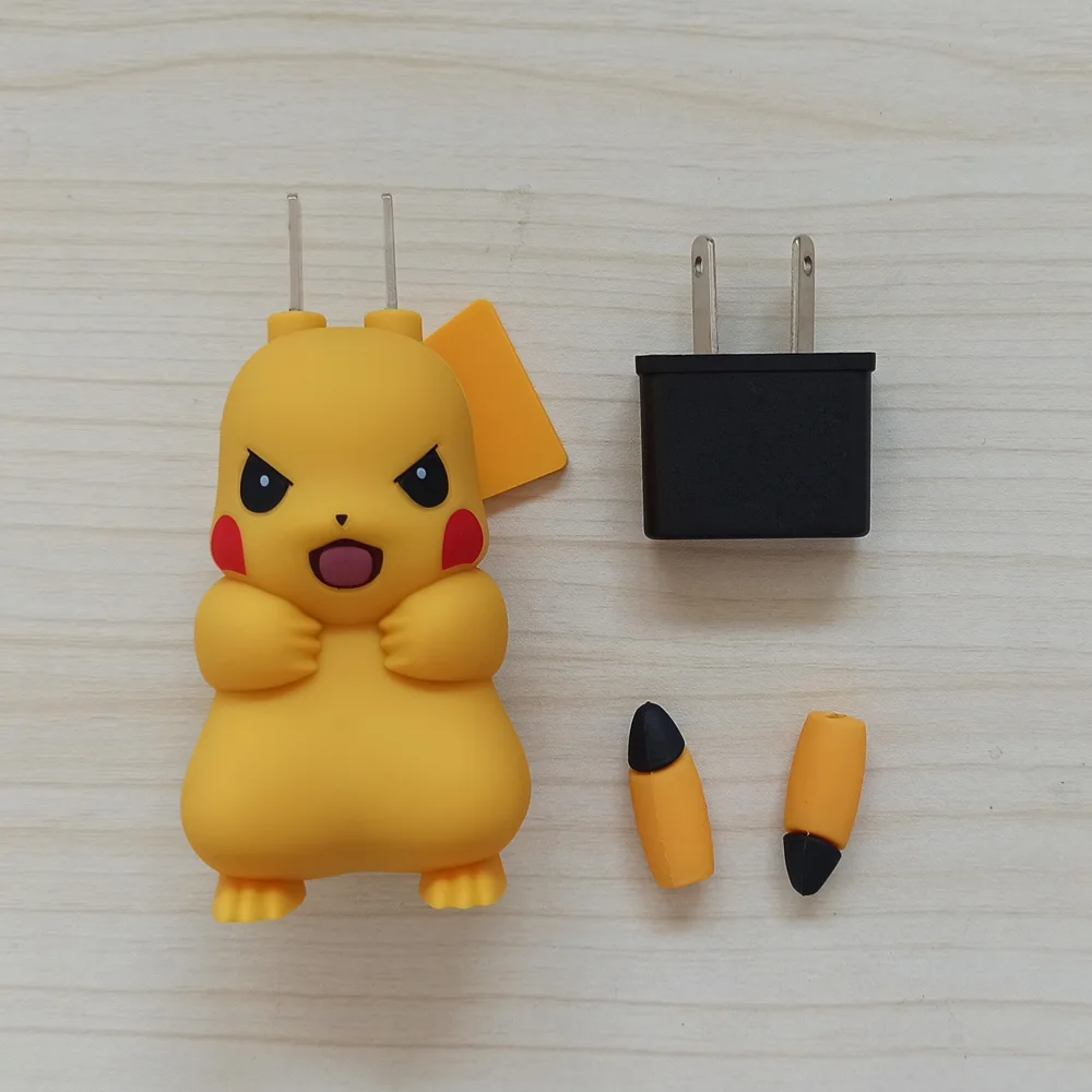 Мультяшное аниме смешное зарядное устройство пикачуэ Европейская USB Зарядка адаптер для iPhone samsung смартфон для LG G6 G5 G4 G3 K10 K8 V10 V20