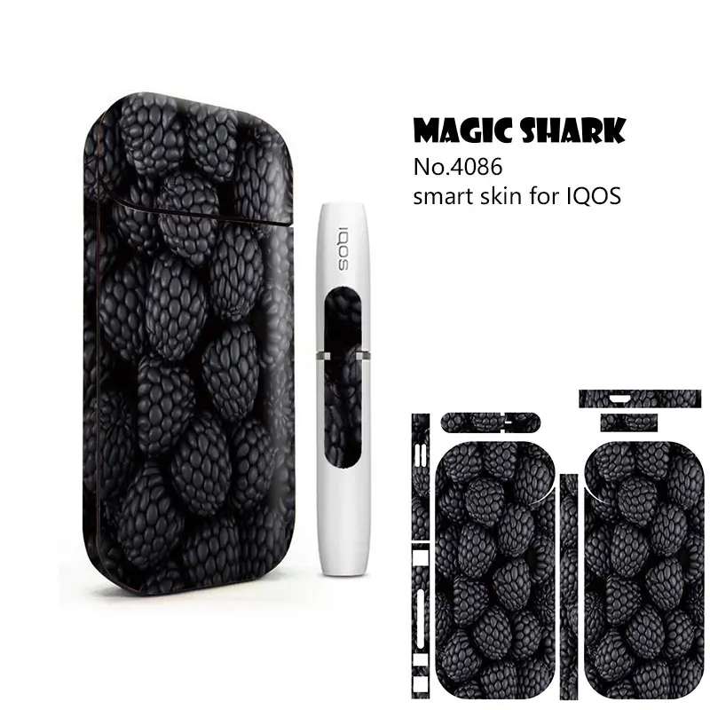 Волшебная Акула игра мальчик ягода череп роза дерево печать наклейка Flim Для IQOS 2 4