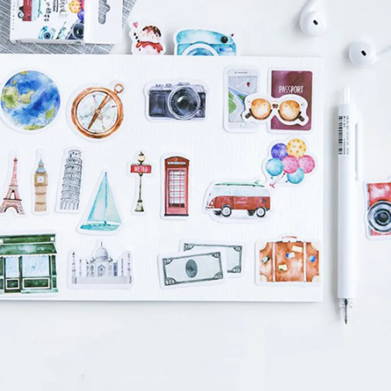 Дорожные Декоративные наклейки для одного человека клейкие стикеры украшения