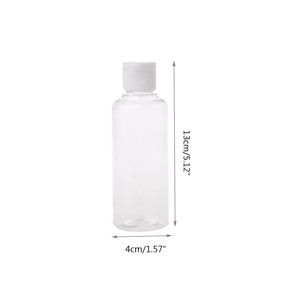 Пустые пластиковые флаконы для путешествий 100 мл откидная крышка жидкого крема