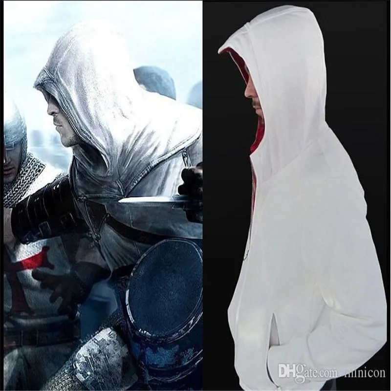 Ainiel Creed Дезмонд Майлз толстовки Косплей костюм пальто куртка весна осень белая толстовка с капюшоном вышитая одежда