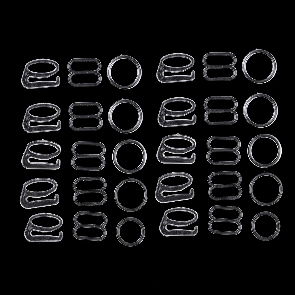 10 комплектов нейлоновый бюстгальтер регулируемый слайдер/Крючки/уплотнительное