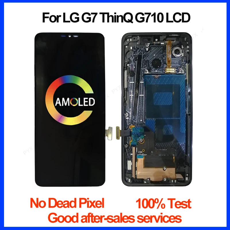 

6.1”ORIGINAL For LG G7 ThinQ LCD Touch Screen Digitizer Assembly For LG G7 G710EMW Display with Frame Replacement G7+ Lcd Screen