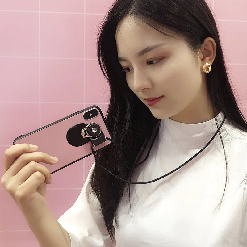 Шейный ремешок для сотового телефона кольцевой держатель Xiaomi Redmi Note 8 9 Huawei iPhone 11 Pro