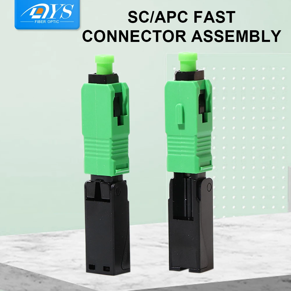 

50 шт. FTTH волоконно-оптический Быстрый коннектор, одномодовый волоконно-оптический полевой сборный встроенный Быстрый коннектор