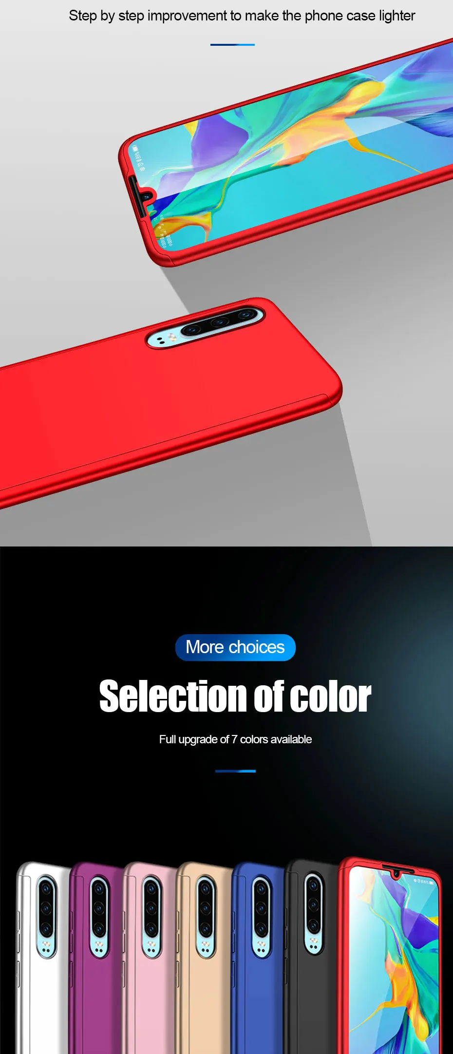 360 полный защитный чехол для телефона для samsung Galaxy A70 A40 A50 A60 A30 A20E A10 M30 M20 M10 A5 A7 A6 A8 A9 A3 чехол