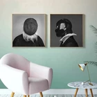 Настенная живопись, абстрактная фигурка, черно-белая Современная Картина на холсте, настенные картины для гостиной, скандинавские картины, домашний декор