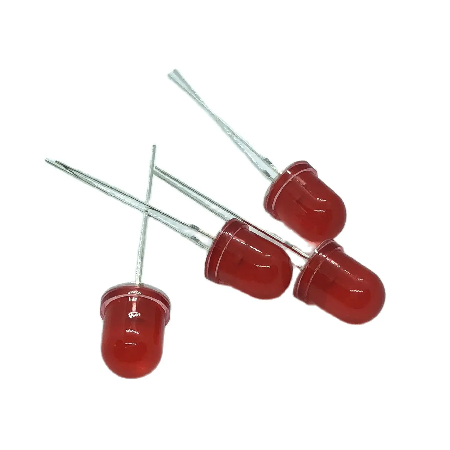 20 шт. F8 8 мм КРАСНЫЙ DIP-светодиод круглая головка (КРАСНЫЙ рассеянный объектив)