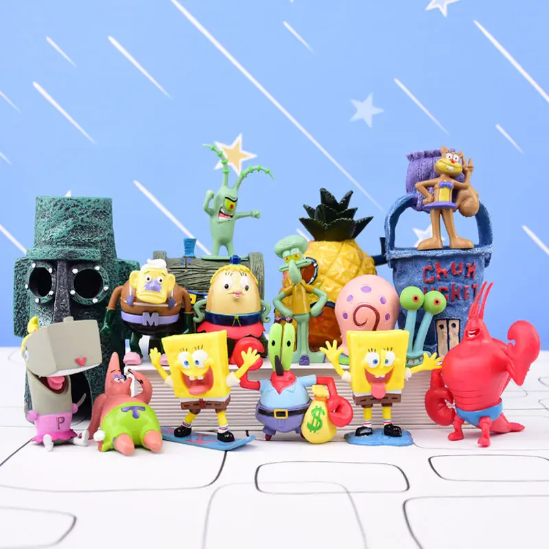 

Bandai Anime Figure Action Figure Captain Eugene H. Armor Abs Krabs Desktop Decoration Children Toys