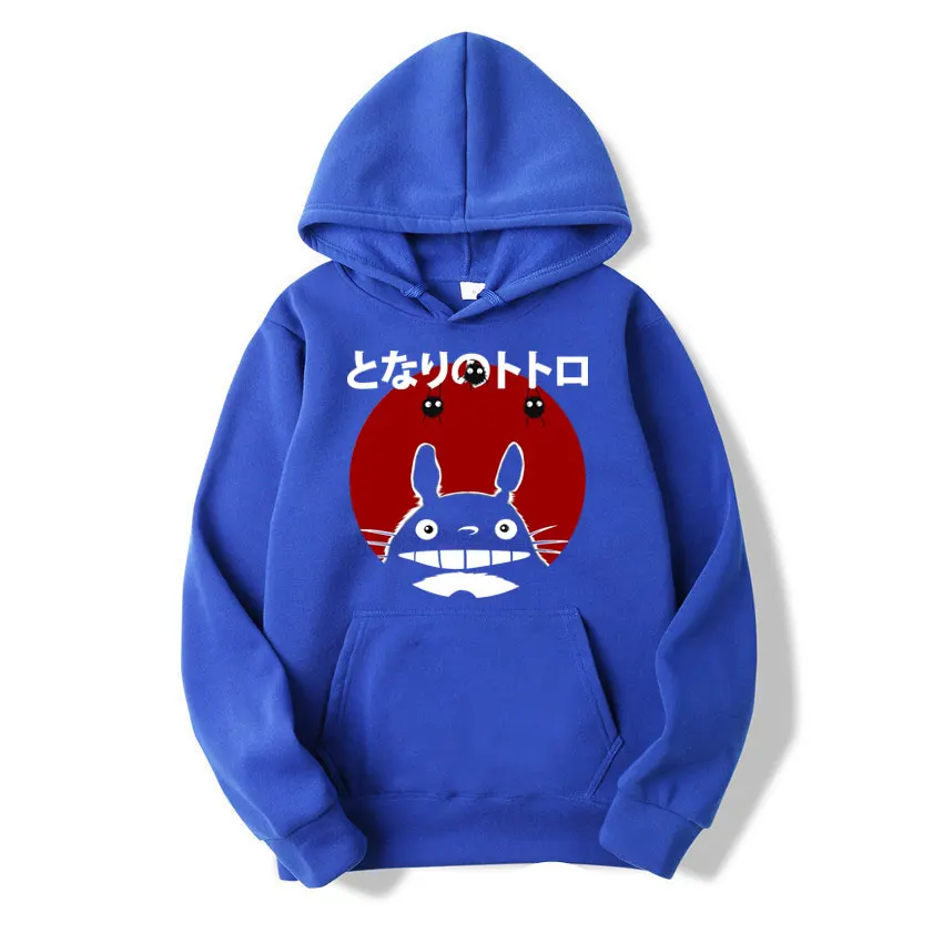 

Totoro Studio Ghibli Ullzang 90s Fashion Spirited Away Pullover Tops Kawaii Hoodies Harajuku Funny Anime Men Cartoon Sweatshirt
