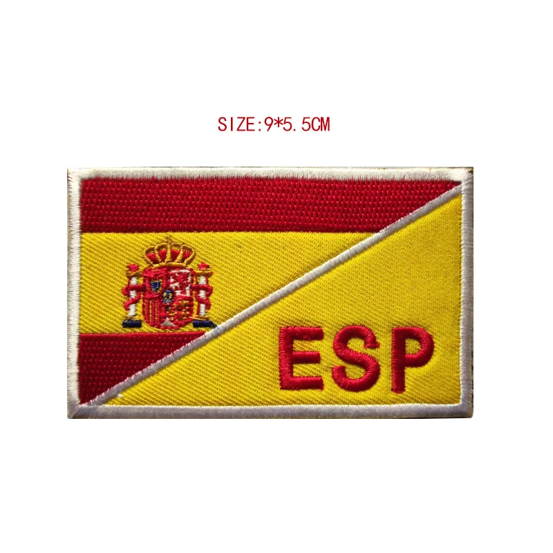 

Spain embroidery patch skeleton morale military tactics Velcro patch emblem badge embroidery logo armbands