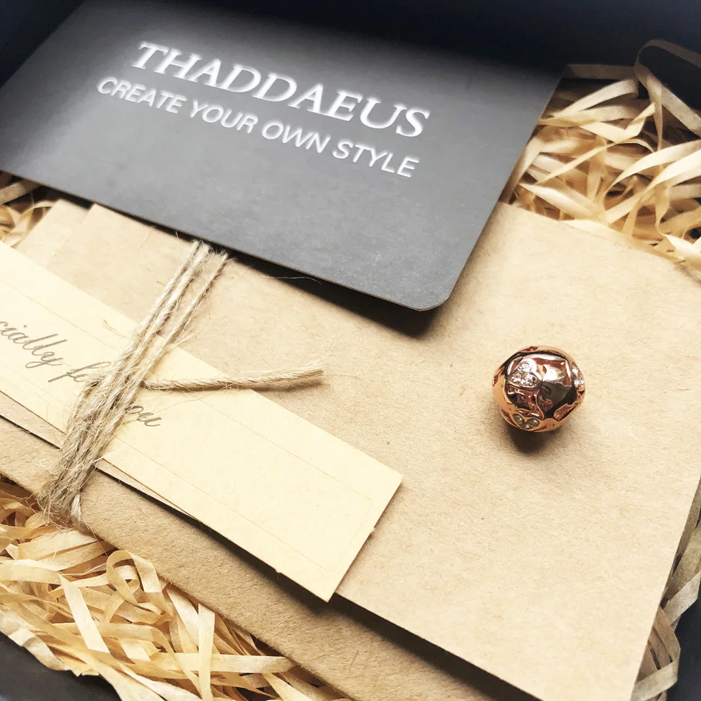 Бусины в виде любящих птиц бусины из розового золота и стразы для браслета