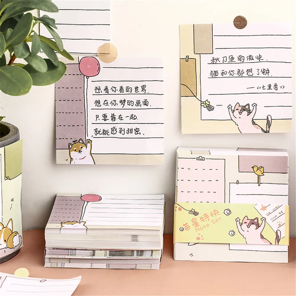 90 шт Kawaii мультфильм Животные блокноты липкие заметки N Times наклейки указательная