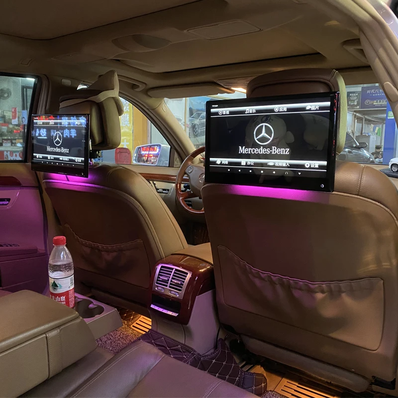$189.85 4K Android 10 Car Headrest Monitor Touch Screen 1080P 12/13 Inch 2+16GB Automobile Rear Seat Video Player WIFI HDMI Mirror Link
