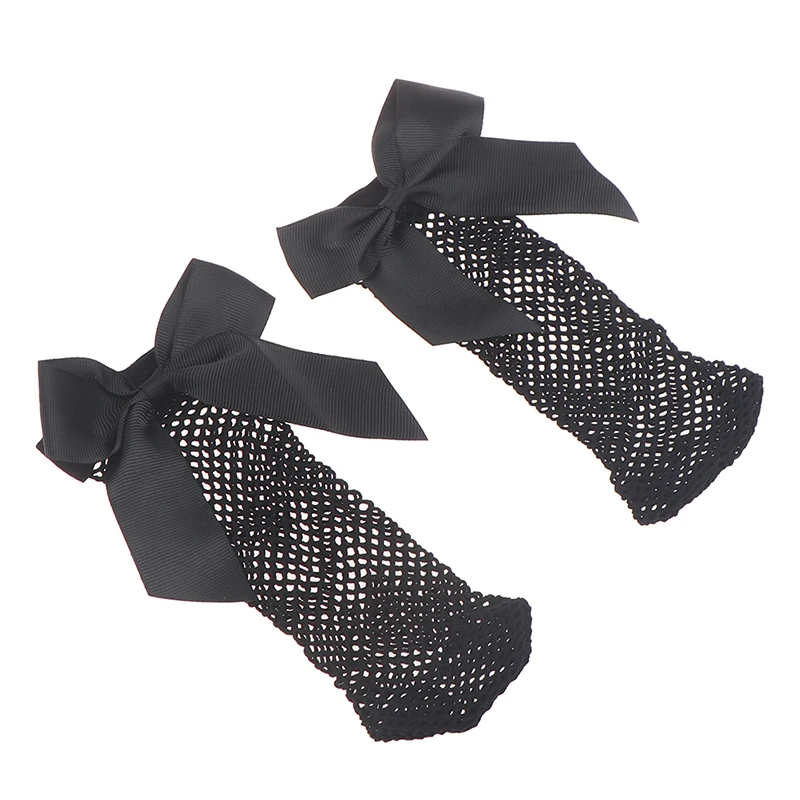 

Black Mesh Short Ankle Socks Christmas Girls Fishnet Socks With Cute Bow Ladies Socks