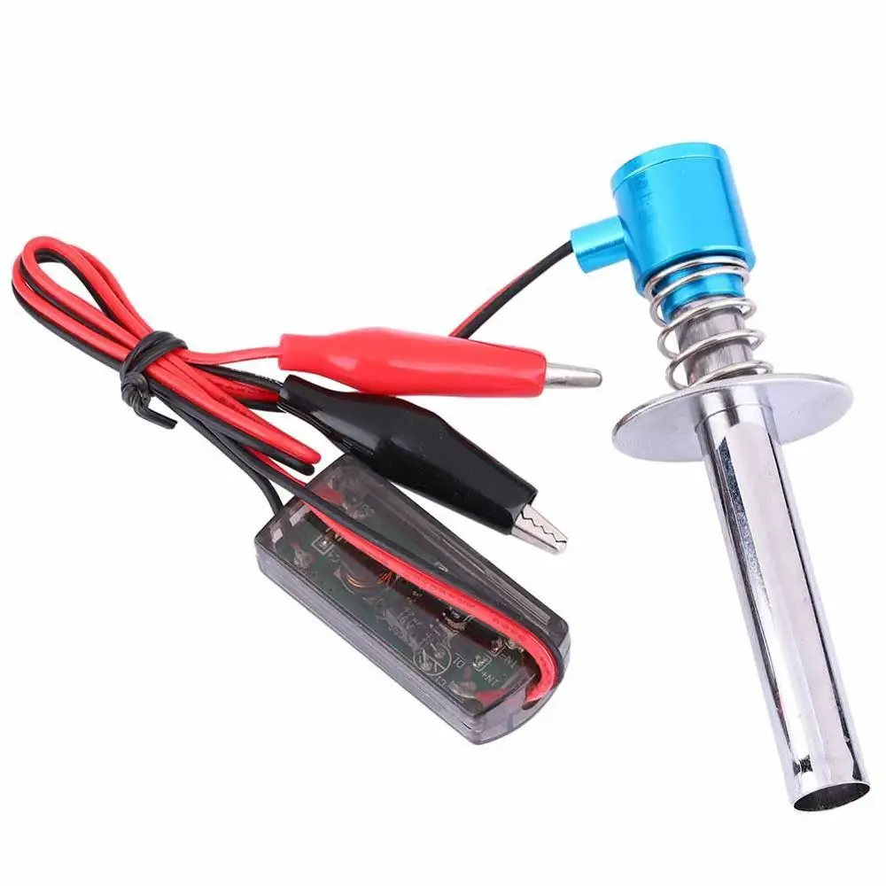 

6V-24V Electronic Glow Plug Starter Igniter Fit for Nitro RC Car Engine