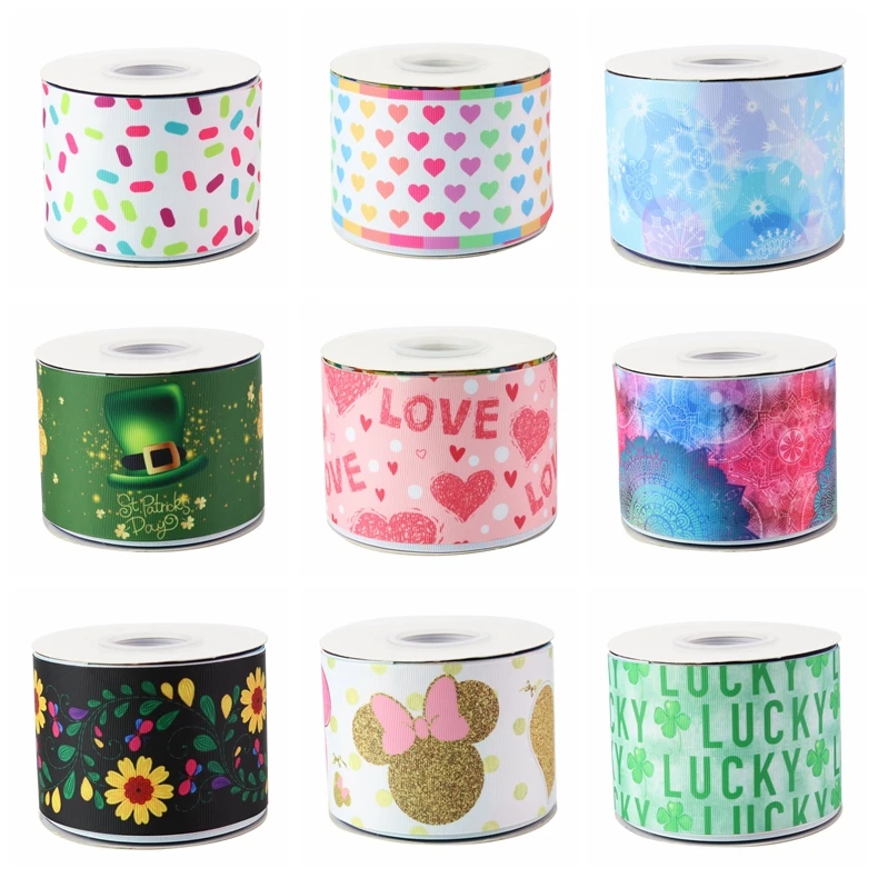 

HSD-DIY Craft Supplies character printed grosgrain ribbon 10 yards per Roll