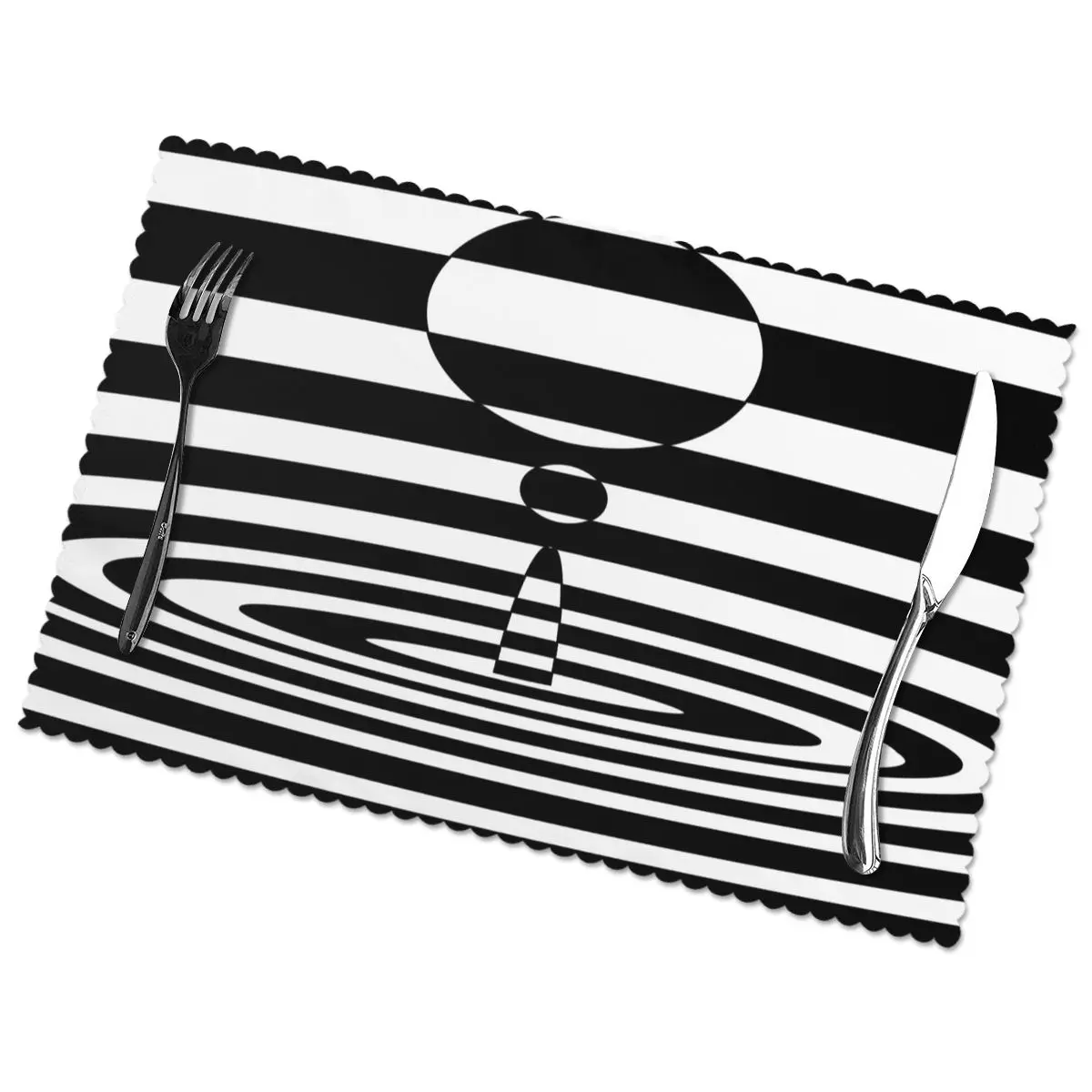 

Table Mats Drink Coaster Table Placemats A Drop Of Water Coffee Mug Cup Coasters 6 PCS Non-slip Pads