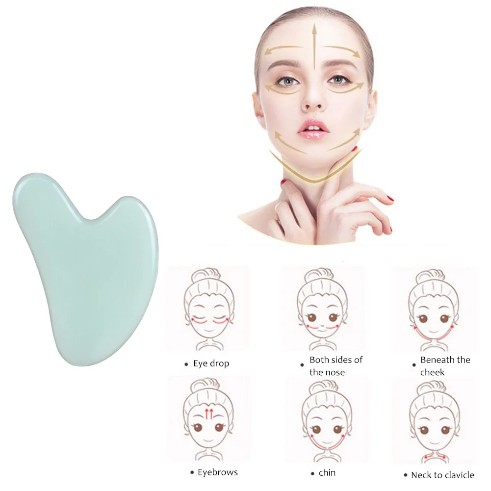 Натуральный Нефритовый камень доска гуаша для тела спа релаксирующее устройство