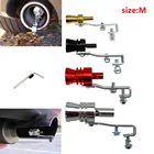 1 шт. поддельный выхлопной турбо свисток для мотоцикла автомобиля звуковой глушитель выпускной клапан Универсальный симулятор свисток 3 цвета