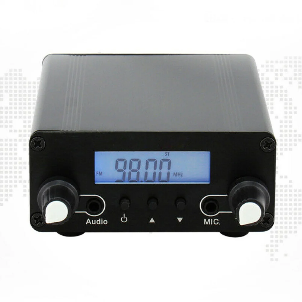 

CZE-05B 0.1/0.5W Wireless PLL FM Transmitter LCD Display 76MHz~108MHz Antenna Home Broadcast AS99