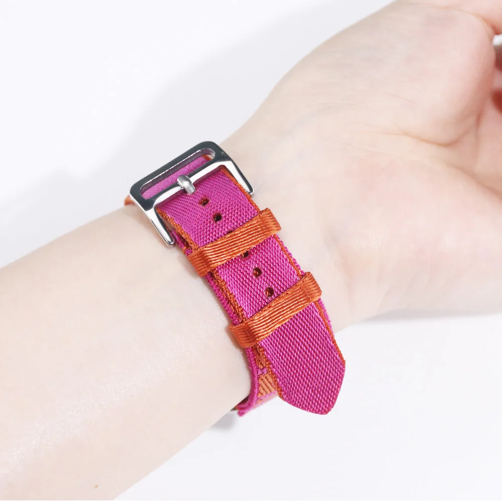 Jumping Single Tour Bracelet for Apple Watch Band 38mm 40mm 42mm 44mm Nylon Braid Sports Correa Strap for IWatch SE 6 5 4 3 2 1