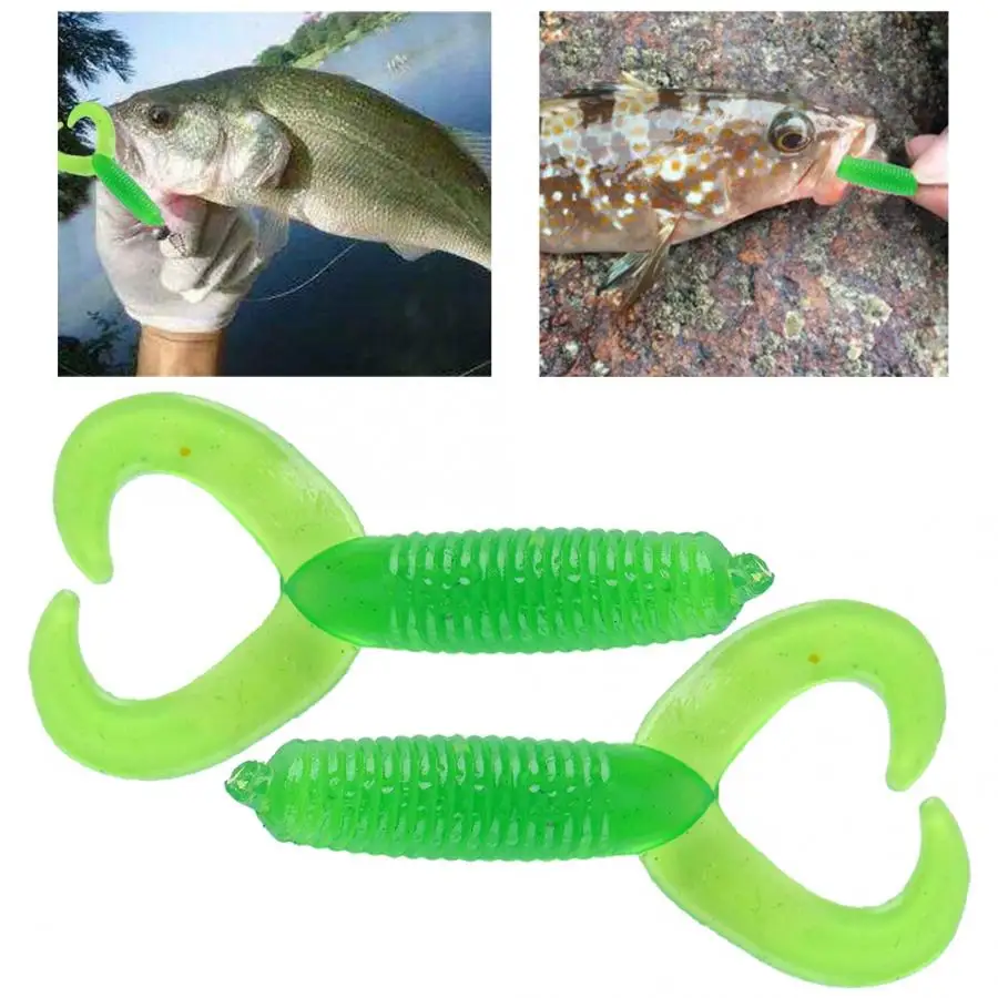 20 шт./компл. рыболовные приманки с мягким пластиковым сом рыба Червячные